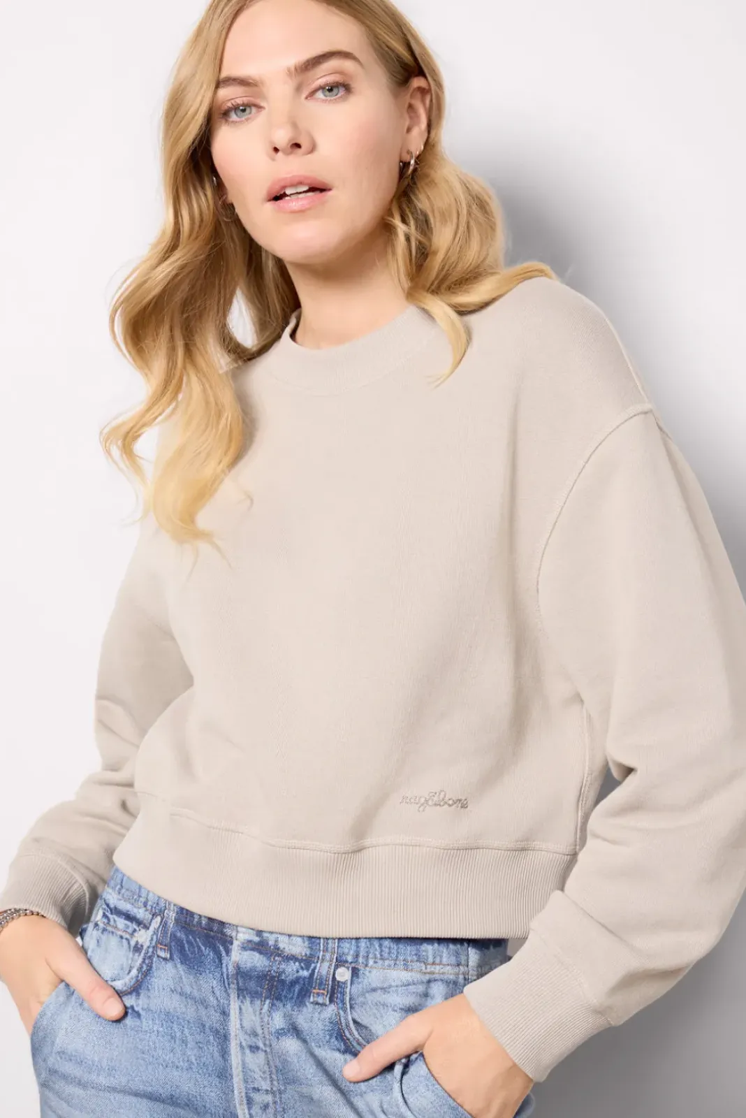 Sweatshirts<RAG AND BONE Vintage Terry Sweatshirt Fossil