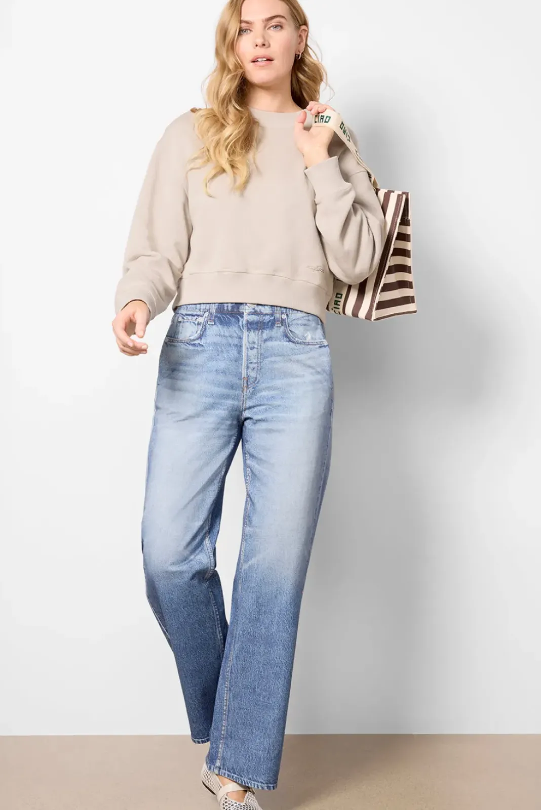 Sweatshirts<RAG AND BONE Vintage Terry Sweatshirt Fossil