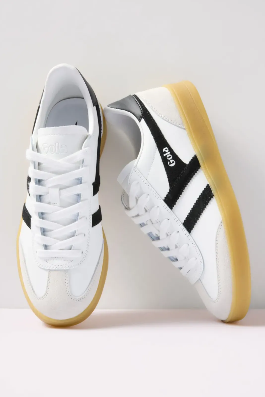 Shoes<GOLA Viper Leather Sneaker White/Black/Gum