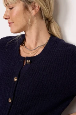 Sweaters<JOHN + JENN Vivian Lady Like Cardigan Royalnavy