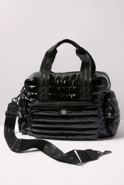 Bags<THINK ROYLN Voyager Travel Tote Blackpatent