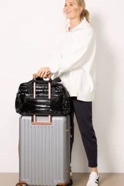 Bags<THINK ROYLN Voyager Travel Tote Blackpatent