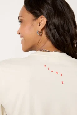 Tops & Tees<CLARE V. Weekend Original Tee Cream