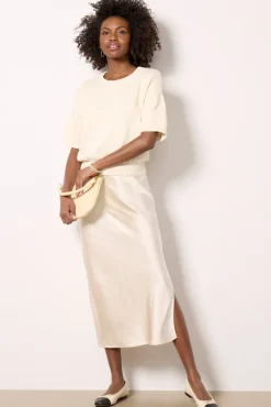 Dresses<EVEREVE Wendy Two-Fer Dress Champagne