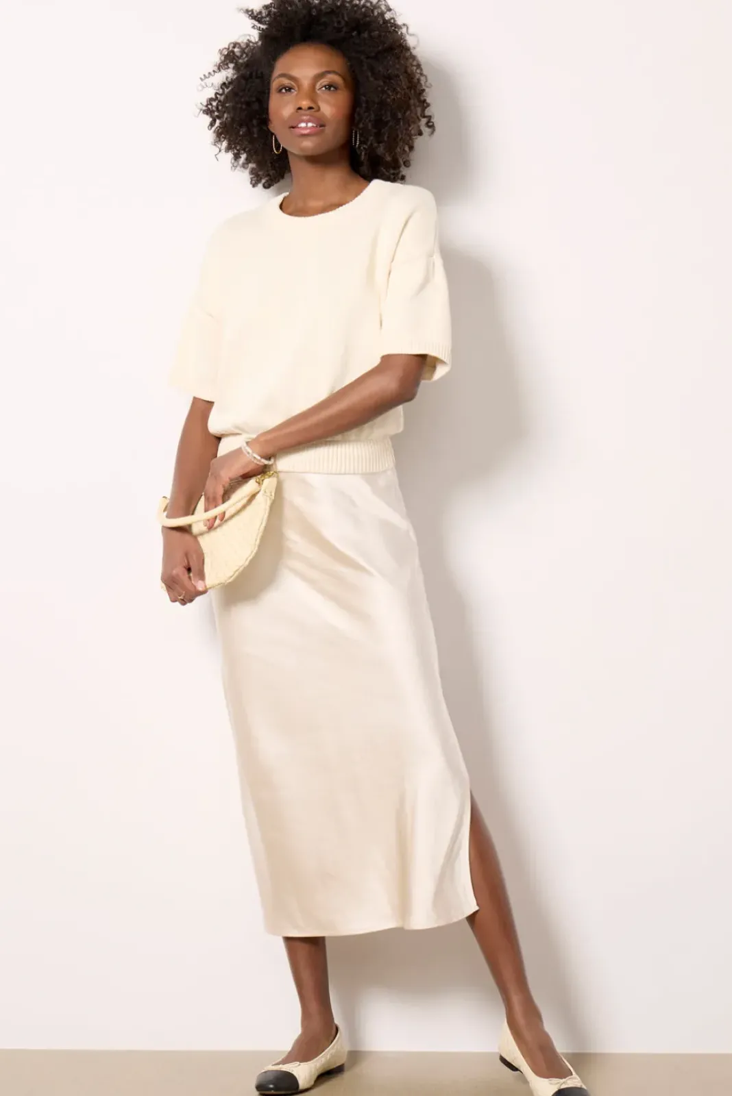 Dresses<EVEREVE Wendy Two-Fer Dress Champagne