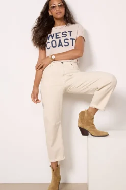 Tops & Tees<RETRO BRAND BLACK LABEL West Coast Tee Vintagesandstone
