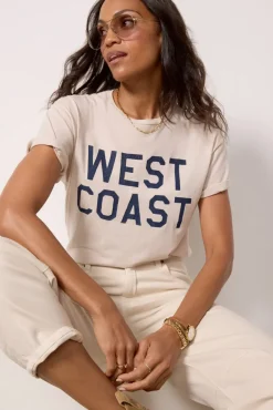 Tops & Tees<RETRO BRAND BLACK LABEL West Coast Tee Vintagesandstone