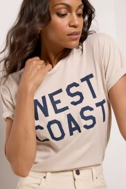 Tops & Tees<RETRO BRAND BLACK LABEL West Coast Tee Vintagesandstone