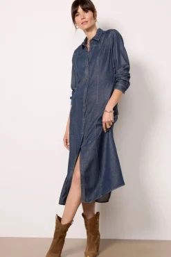 Dresses<CLOTH AND STONE Western Yoke Shirt Dress Twilightdenim