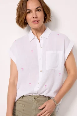 Tops & Tees<RAILS Whitney Shirt Fuschiapalms