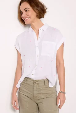 Tops & Tees<RAILS Whitney Shirt Fuschiapalms