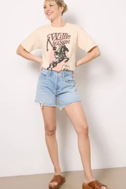 Tops & Tees<DAYDREAMER Willie Nelson Route 66 Tour Tee Sand