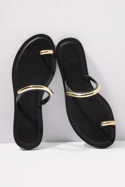 Shoes<DOLCE VITA Wink Flat Sandal Black