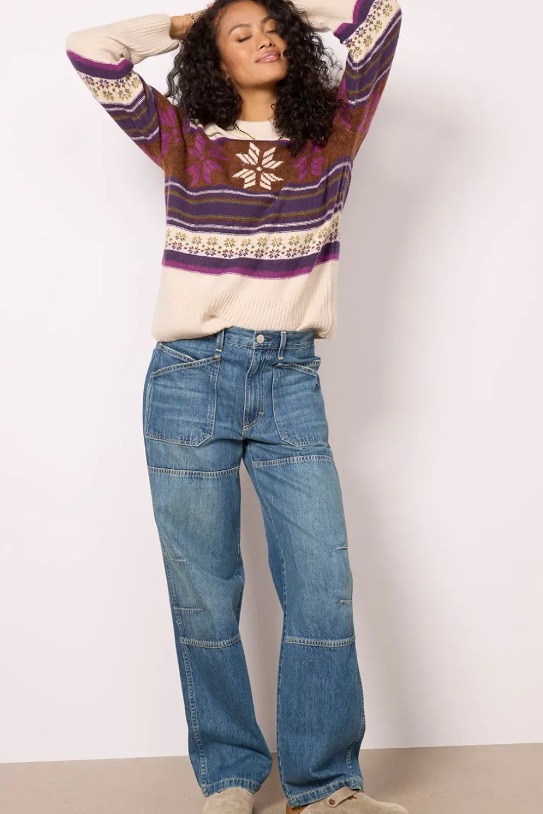 Sweaters<FAHERTY Winter Solstice Sweater Multisnowflake