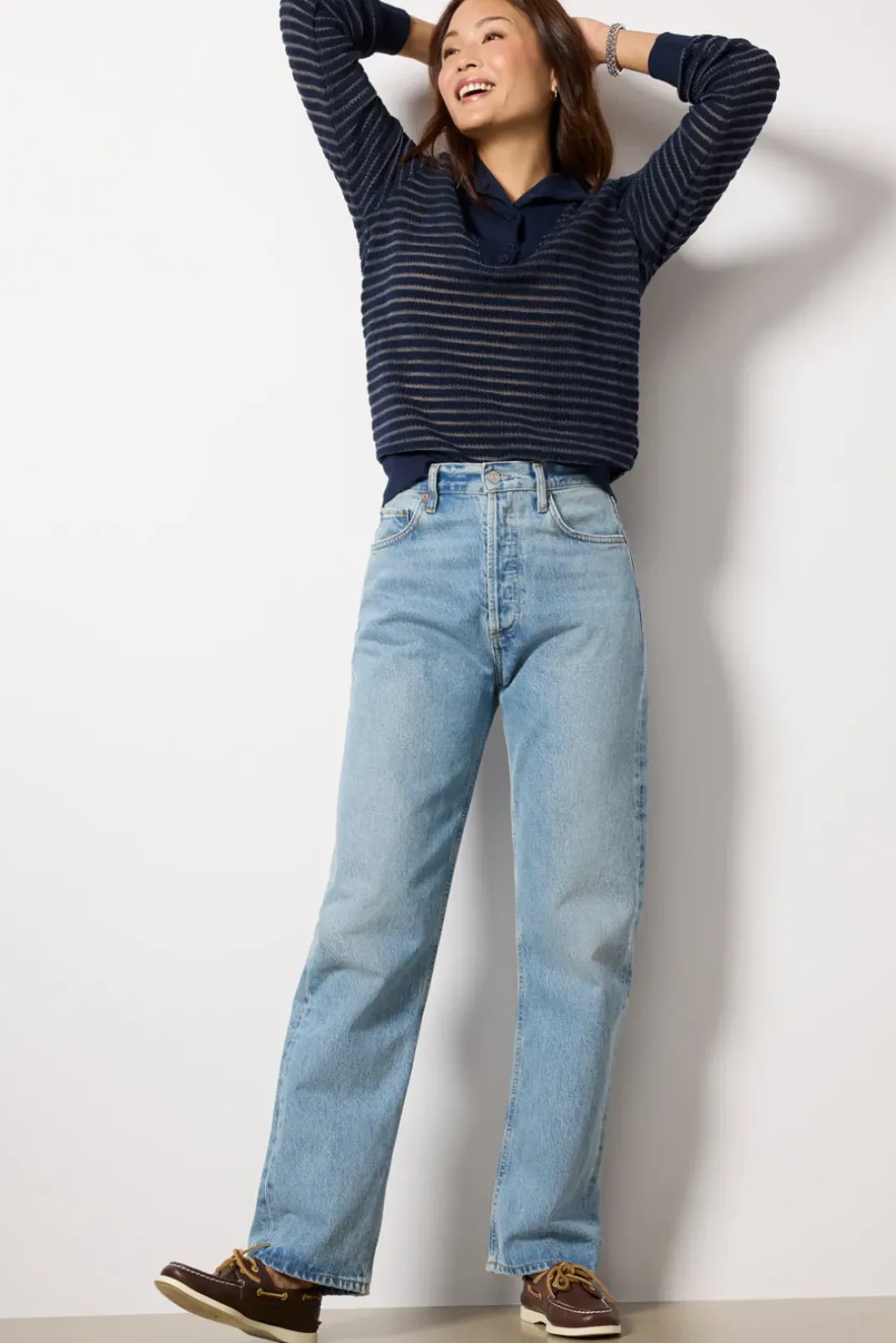 Tops & Tees<LA MADE Woodland Pullover Navy