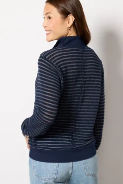Tops & Tees<LA MADE Woodland Pullover Navy