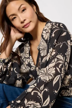 Tops & Tees<Z SUPPLY Wren Ari Floral Blouse Parchment