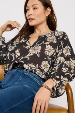 Tops & Tees<Z SUPPLY Wren Ari Floral Blouse Parchment