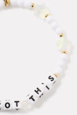Jewelry<LITTLE WORDS PROJECT You Got This Bracelet Pink/Blue/Pearl