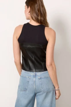 Tops & Tees<LA MADE Yvette Tank Black